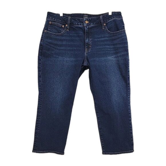 J. Crew Womens Jeans Petite Curvy Essential Straight Measures 36x24 - Picture 1 of 9